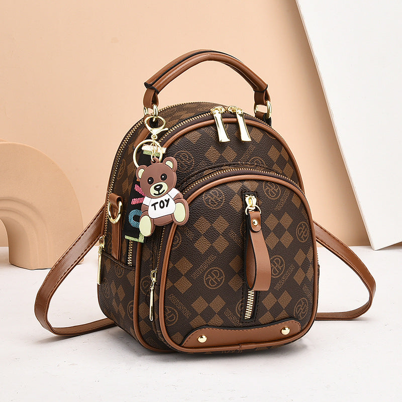🔥2025 Hot Sale🔥Fashion Diamond-Pattern Print Mini Backpack