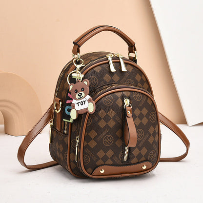 🔥2025 Hot Sale🔥Fashion Diamond-Pattern Print Mini Backpack