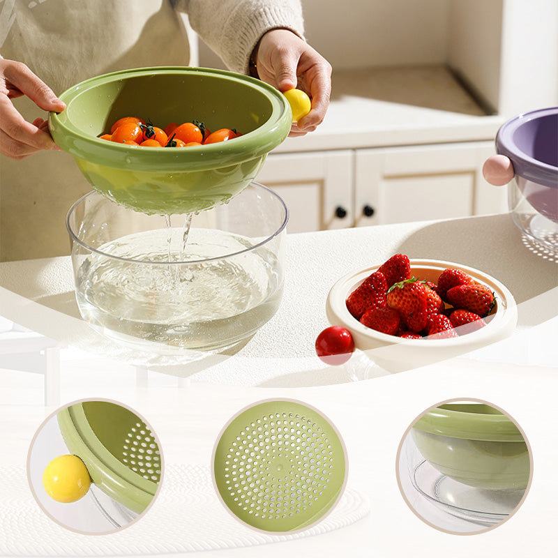 2-in-1 Colander and Serving Bowl Set