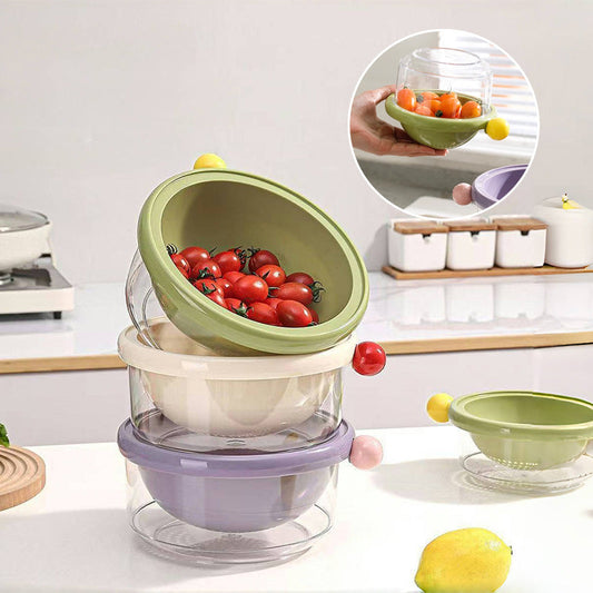 2-in-1 Colander and Serving Bowl Set