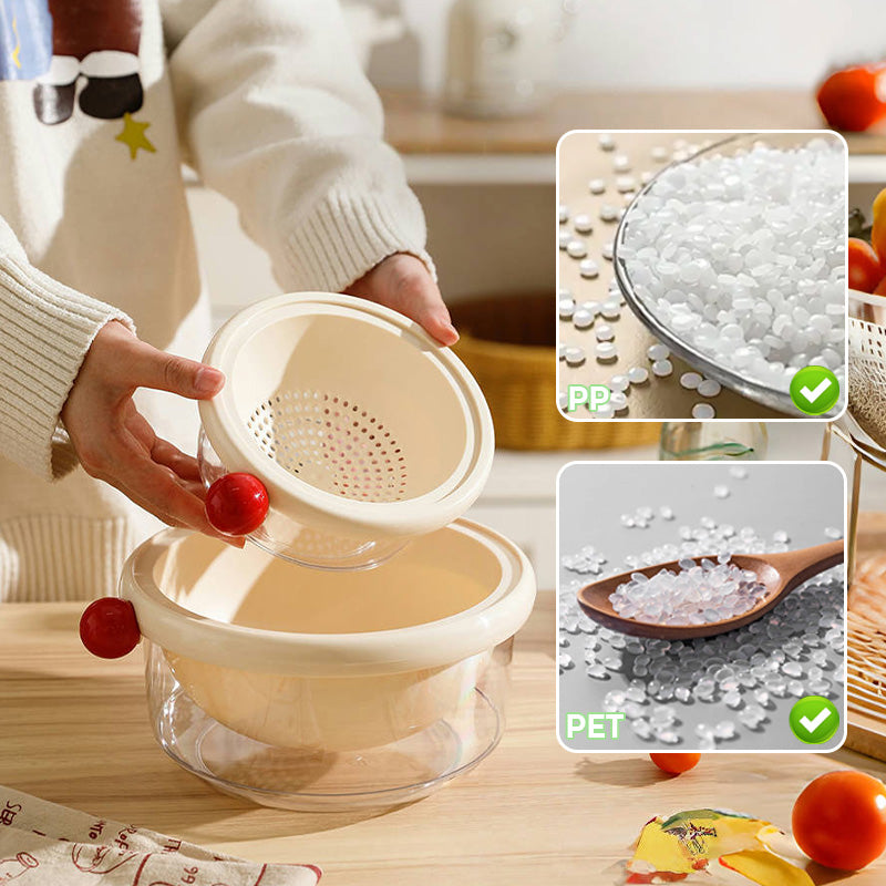 2-in-1 Colander and Serving Bowl Set