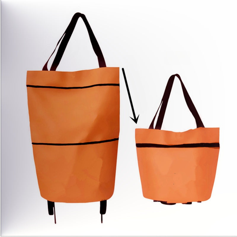 🔥Limited Offer ￡8.99!!⚡50K+ SOLD!🛍️2-in-1 Convertible shopping tote – hides wheels, holds 20kg, expands with zipper!