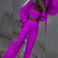 🌟New arrivals at half price-Women's Sequin Blazer & Wide-Leg Pants Three-Piece Set