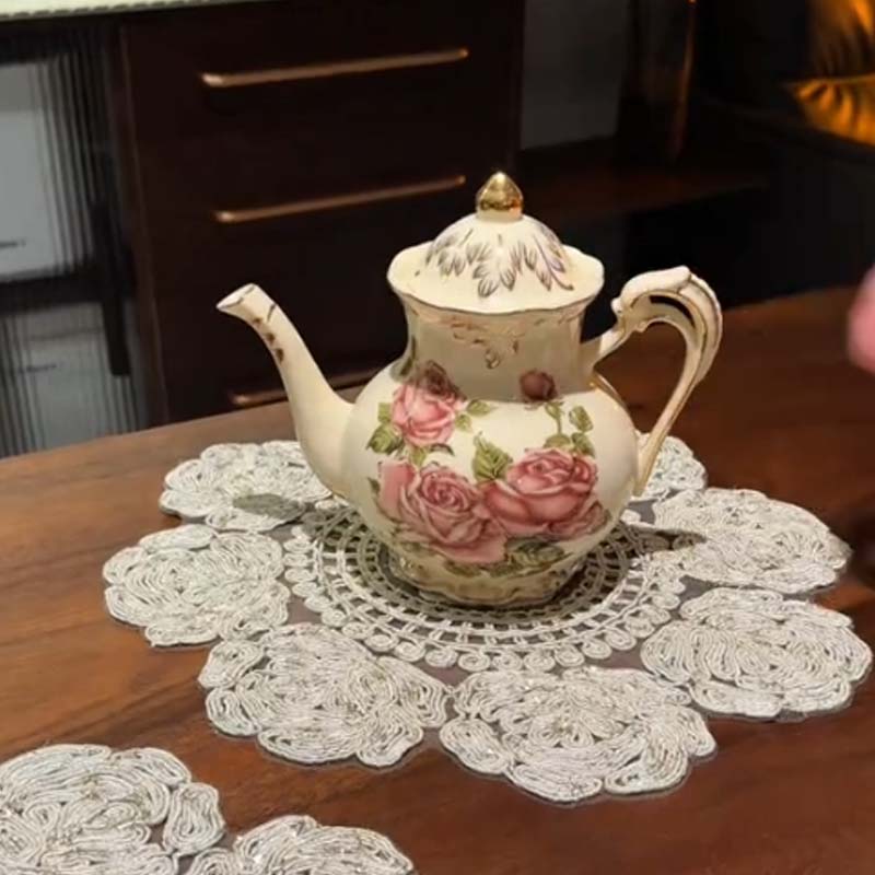 Round Floral Non Slip Placemat