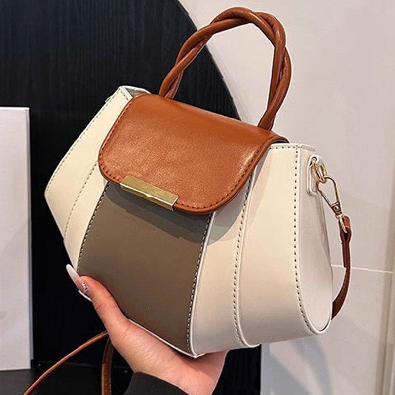 Women's Color-Block Tote Daily Bag