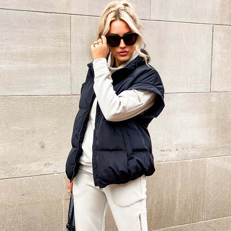 🎁New Arrivals: 50% Off-Women's Thick Warm Solid Color Vest