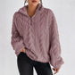 Women’s Knit Quarter Zip Pullover Sweater