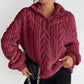 Women’s Knit Quarter Zip Pullover Sweater