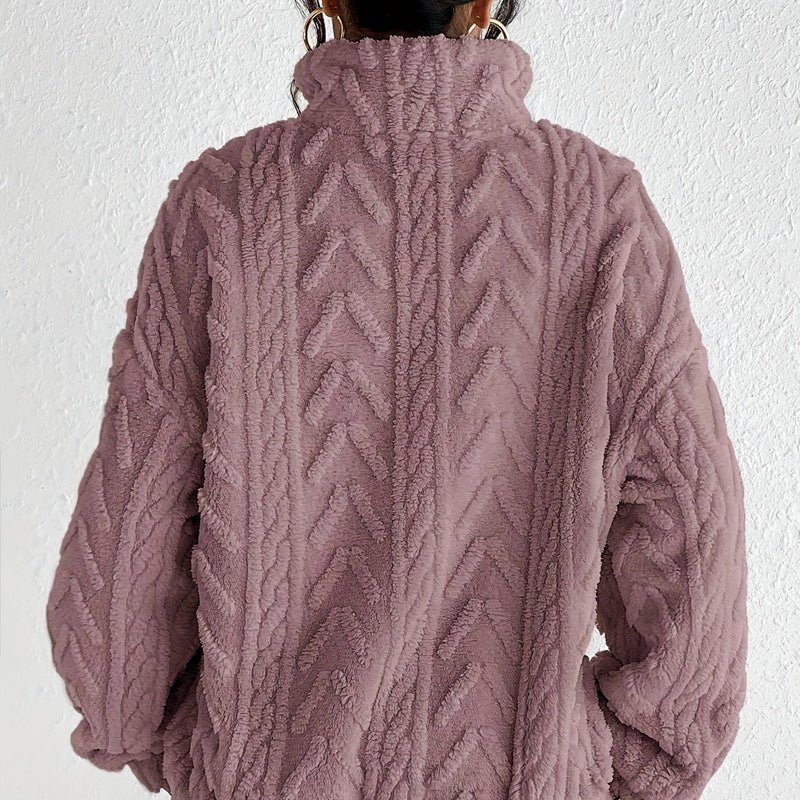 Women’s Knit Quarter Zip Pullover Sweater