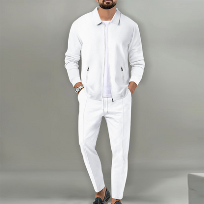 🔥Hot Sale Offer: 50% Off-Men’s Stylish Lapel Jacket & Jogger Pants 2-Piece Set