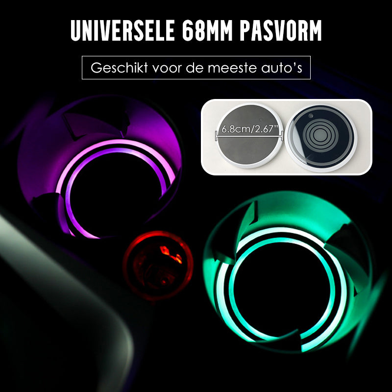 🔥Hot Sale Offers-7-Color Changing Waterproof Car Coaster