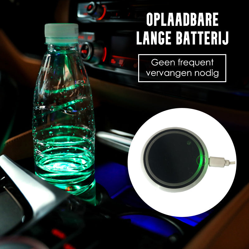 🔥Hot Sale Offers-7-Color Changing Waterproof Car Coaster