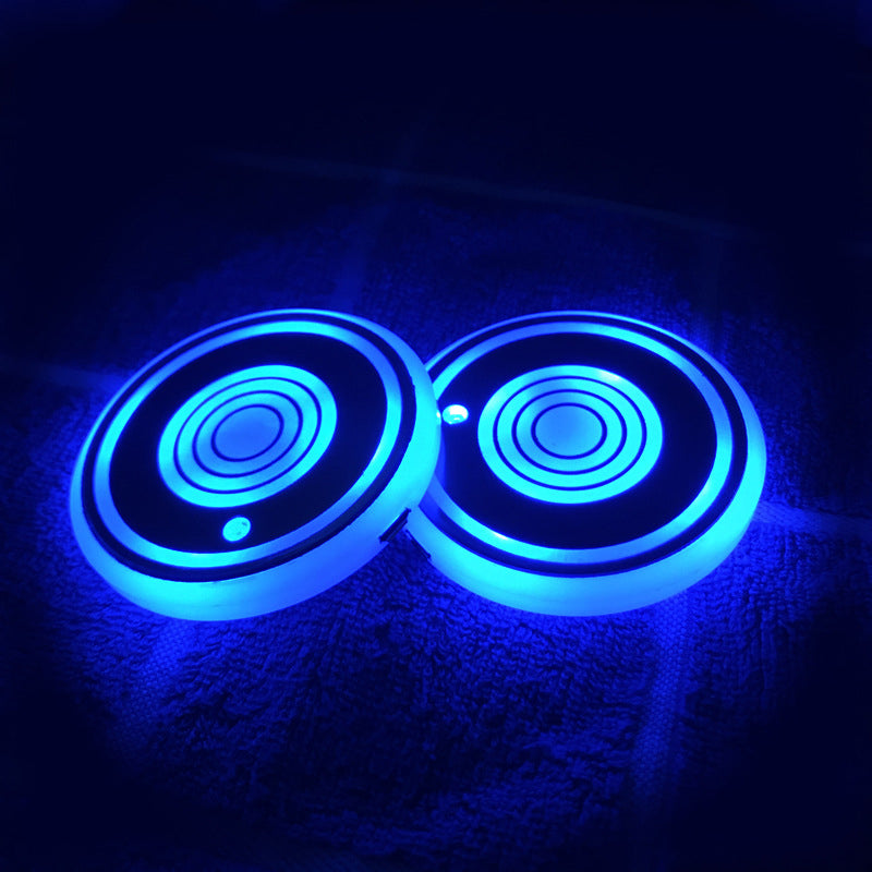 🔥Hot Sale Offers-7-Color Changing Waterproof Car Coaster