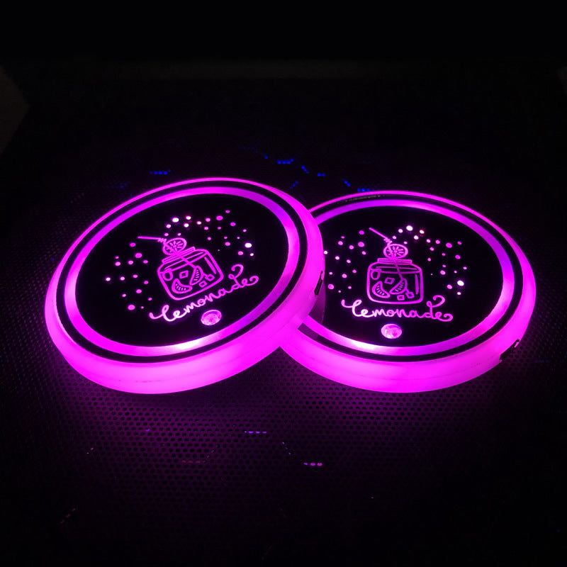 🔥Hot Sale Offers-7-Color Changing Waterproof Car Coaster