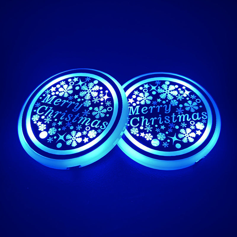 🔥Hot Sale Offers-7-Color Changing Waterproof Car Coaster