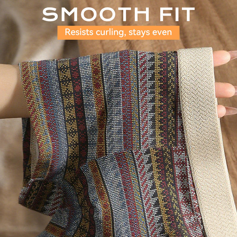 Men's Breathable Geometric Pattern Boxer Briefs（Buy 1 Get 2 Free）