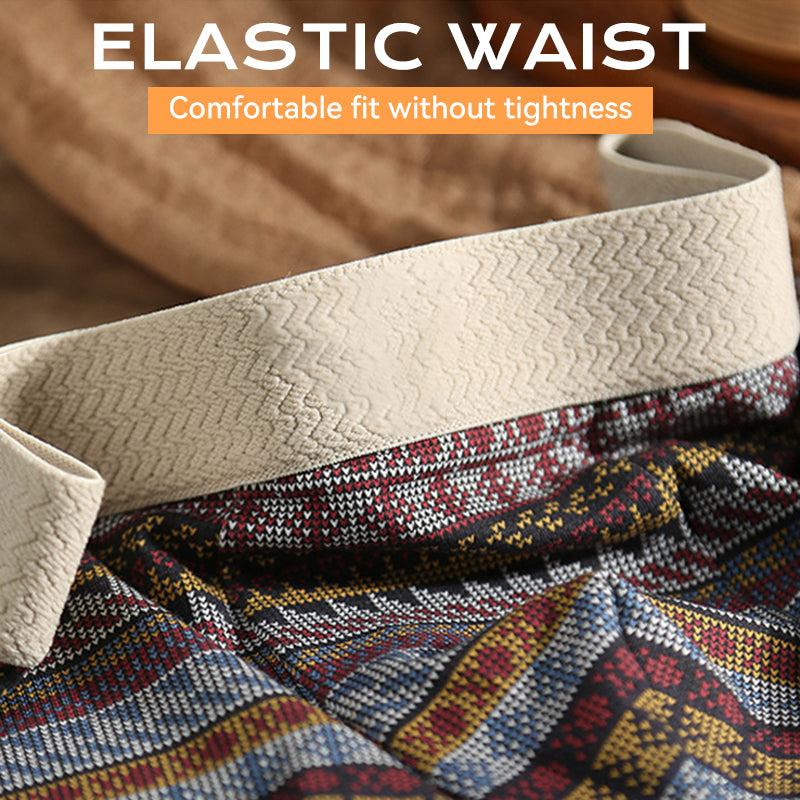 Men's Breathable Geometric Pattern Boxer Briefs（Buy 1 Get 2 Free）