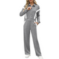 💥Limited-time offer: 50% off-Stylish Jacket & Wide Leg Pants 2-Piece Set-Warm and stylish