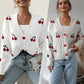 🔥New women's wear at 50% off-Women’s Casual Sweet Cherry Cardigan