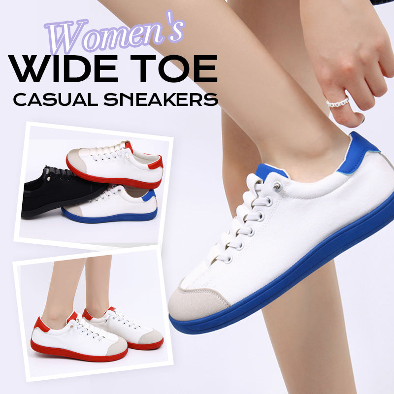 👟40% off!☁️Women's Wide Toe Casual Sneakers