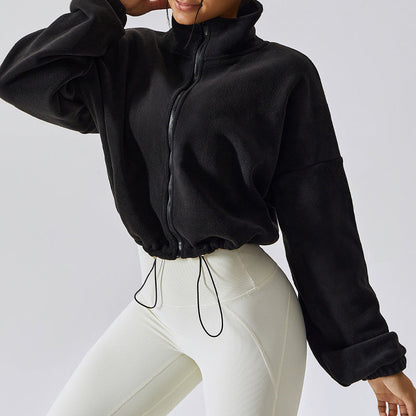 🔥Hot Sale Offers-Casual Fuzzy Stand Collar Jacket