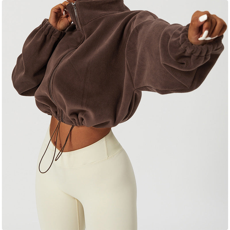 🔥Hot Sale Offers-Casual Fuzzy Stand Collar Jacket