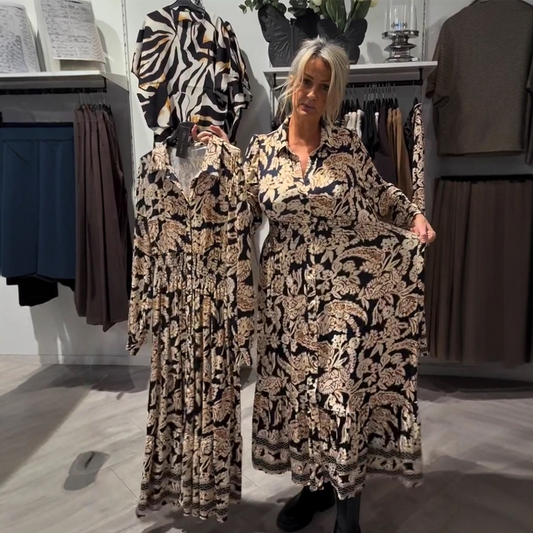👗Limited-time offer: 50% off-Graceful Floral Print Long Sleeve Dress