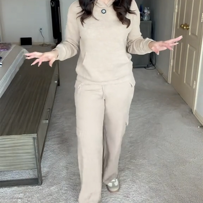 💜 LAST DAY PROMOTION - 50%OFF 💜 Women’s Hooded Long-Sleeve Tops ＆ Pants 2-Piece Set