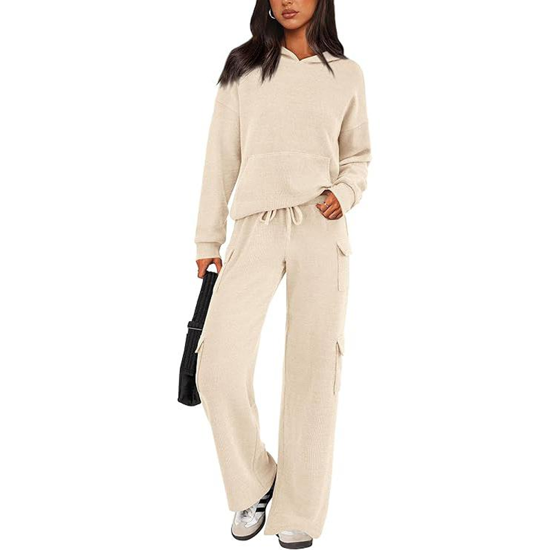 💜 LAST DAY PROMOTION - 50%OFF 💜 Women’s Hooded Long-Sleeve Tops ＆ Pants 2-Piece Set