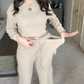 💜 LAST DAY PROMOTION - 50%OFF 💜 Women’s Hooded Long-Sleeve Tops ＆ Pants 2-Piece Set