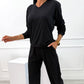 🔥New Arrivals: 50% Off-Striped V-neck Top & Wide Pants Suit