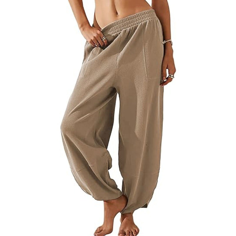 🔥Limited-time offer: 50% off-Women's Casual Elastic Waist Wide Leg Pants