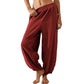 🔥Limited-time offer: 50% off-Women's Casual Elastic Waist Wide Leg Pants