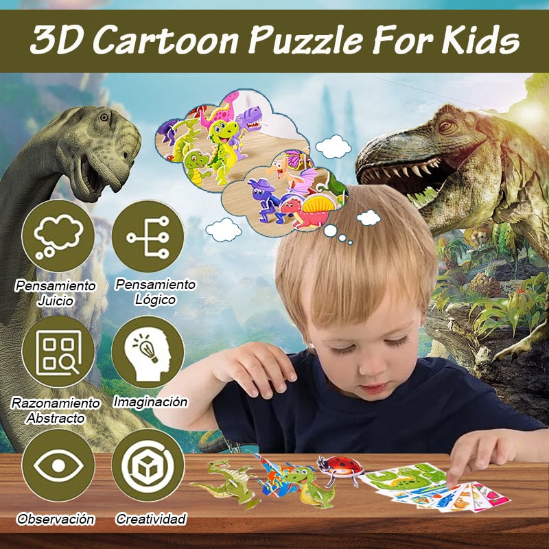 🔥Hot Sale Offers-2025 Educational 3D Cartoon Puzzle