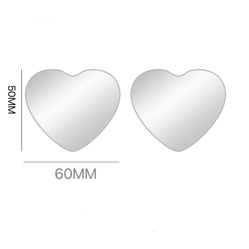 🎅Christmas Hot Sale💖2Pcs Car Heart Shaped Blind Spot Mirrors