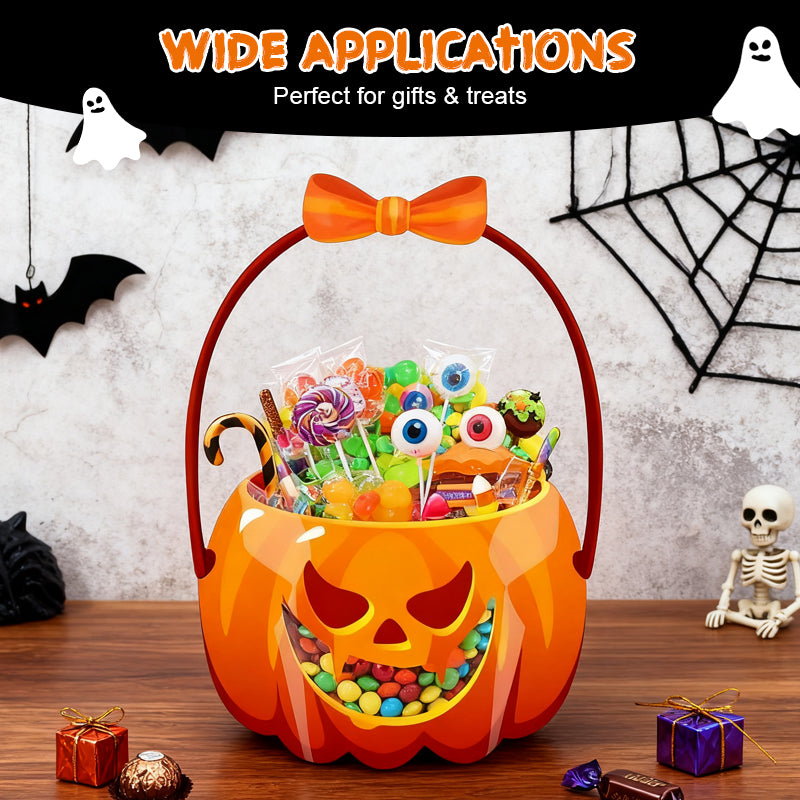 👻Halloween Bestsellers-Halloween Transparent Pumpkin Favor Bags