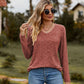 💥Limited-time offer: 50% off-Women's V-Neck Long Sleeve Top
