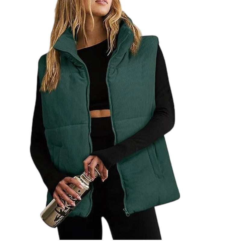 💥New High-Quality Women's Clothing-Women’s Casual Comfortable Zip-Up Vest