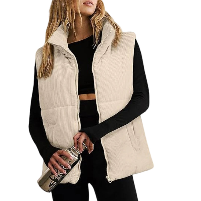 💥New High-Quality Women's Clothing-Women’s Casual Comfortable Zip-Up Vest