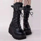 👢New arrivals selling worldwide-Women's Punk-Style Chunky Heel Mid-Calf Boots