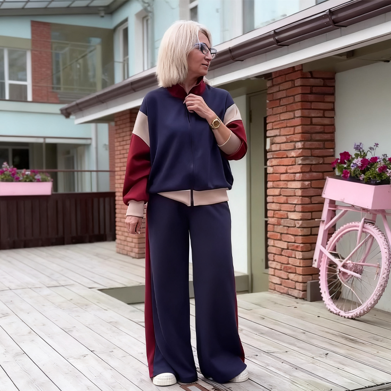 🧥New arrivals now available at 50% off-Women's Zipper Jacket & Pants 2-Piece Set