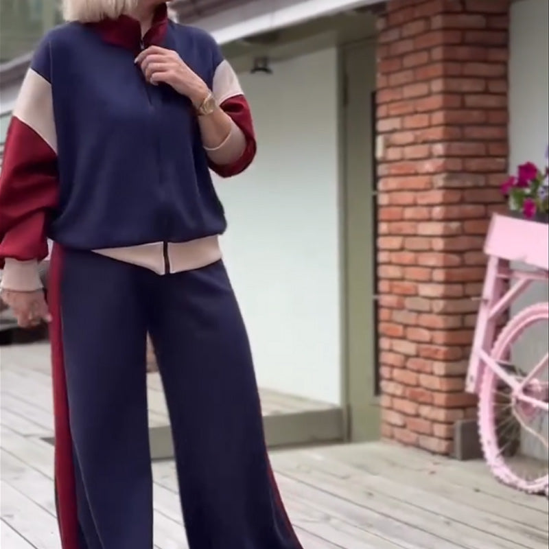 🧥New arrivals now available at 50% off-Women's Zipper Jacket & Pants 2-Piece Set