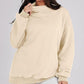 Women's Mock Neck Long Sleeve Pullover Sweatshirt