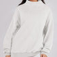 Women's Mock Neck Long Sleeve Pullover Sweatshirt