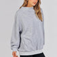 Women's Mock Neck Long Sleeve Pullover Sweatshirt