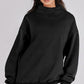 Women's Mock Neck Long Sleeve Pullover Sweatshirt