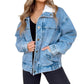 💥New arrivals: 50% off-Denim Jacket with Plush Faux Fur Collar for Women