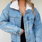 💥New arrivals: 50% off-Denim Jacket with Plush Faux Fur Collar for Women