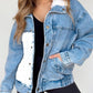 💥New arrivals: 50% off-Denim Jacket with Plush Faux Fur Collar for Women