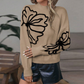 🔥Limited-time offer: 50% off-Women’s Floral Mock Neck Long Sleeve Sweater